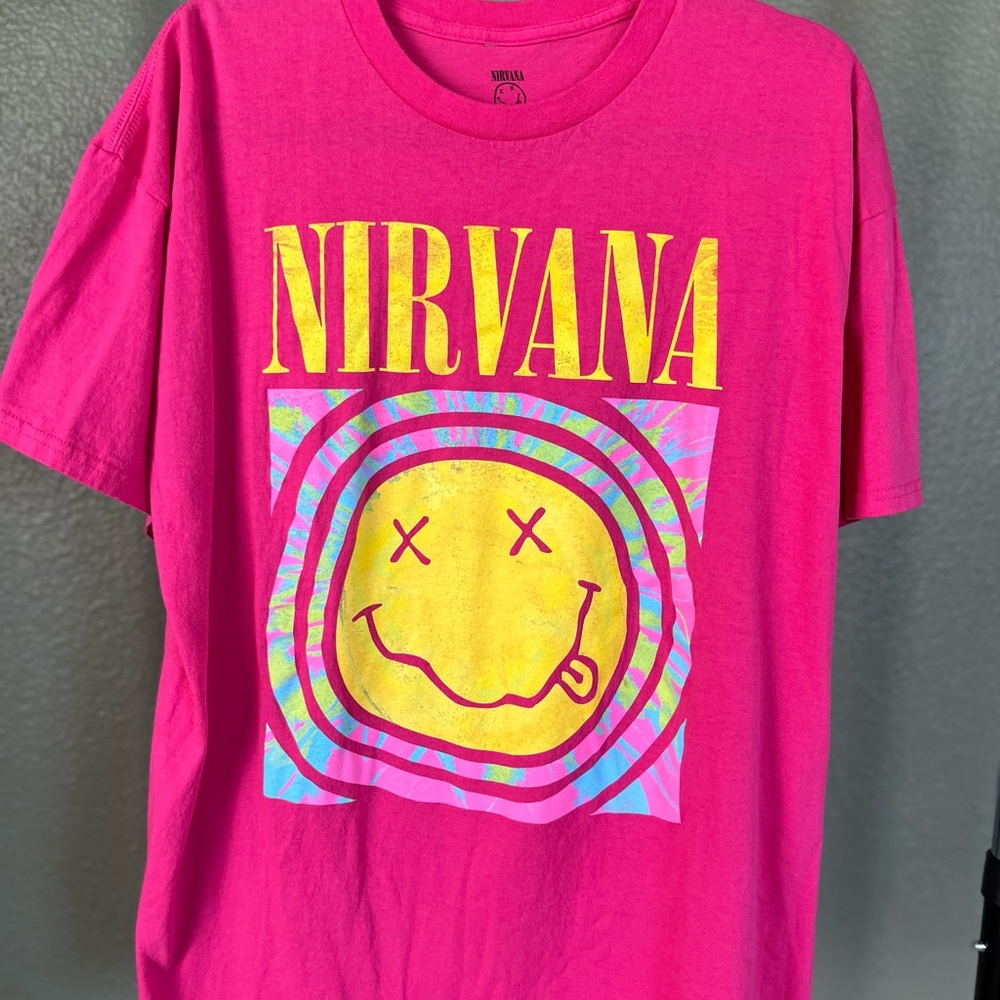 Pink Nirvana Graphic T-Shirt